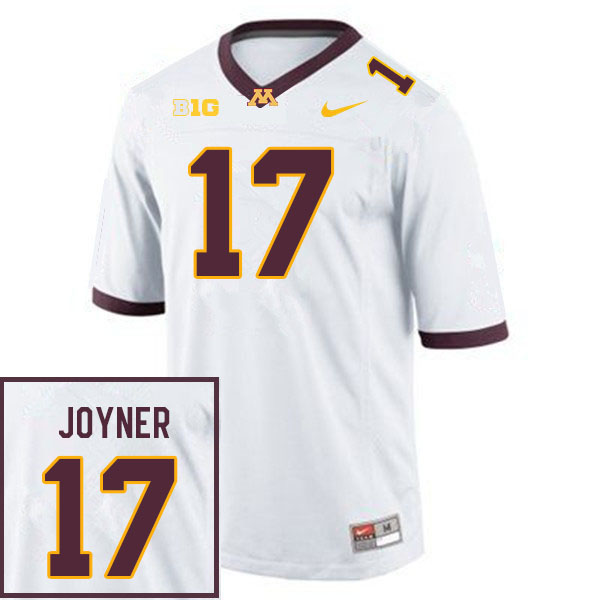 Men #17 Jah Joyner Minnesota Golden Gophers College Football Jerseys Sale-White
